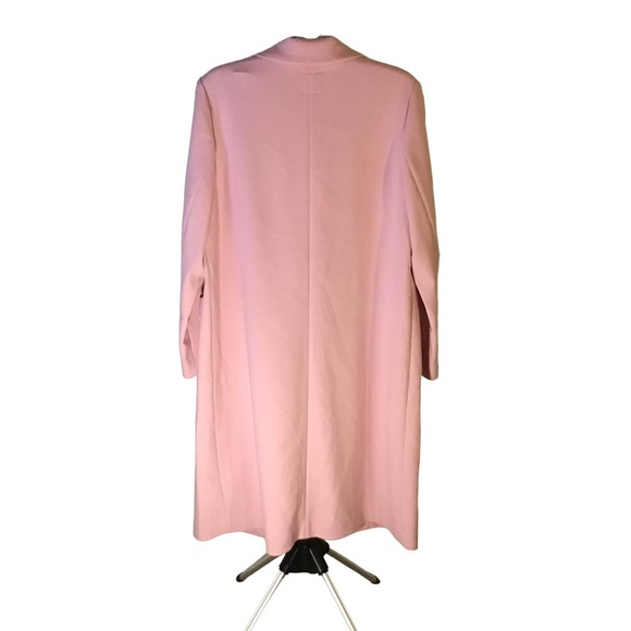 Express Single Button Soft Drape Pink Trench Coat Woman’s SZ L NWT - Picture 2 of 6